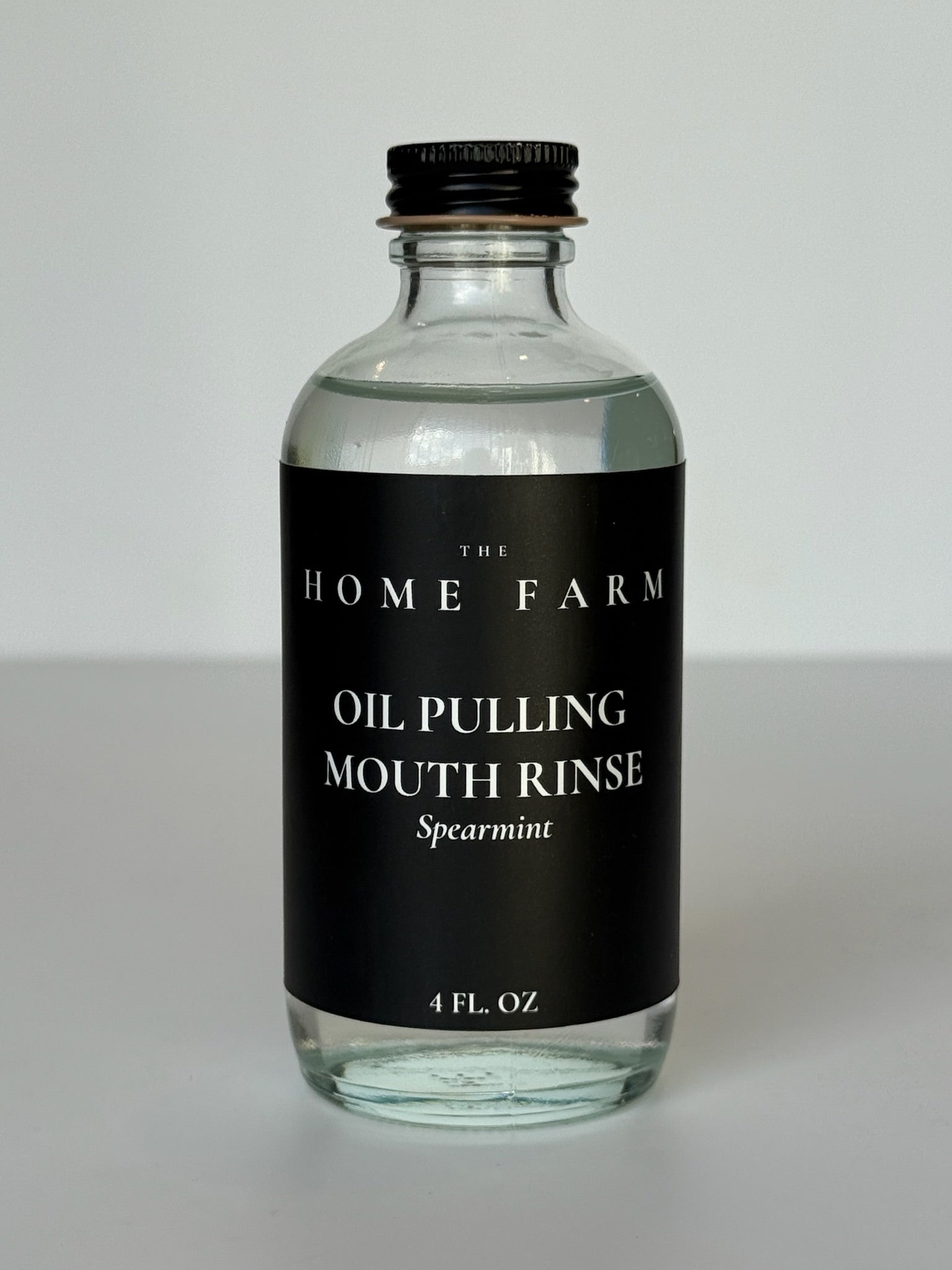 Spearmint Oil Pulling Mouthrinse